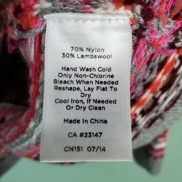 Talbots Fair Isle Crew Neck Lambswool Sweater Size MP - Picture 5 of 5